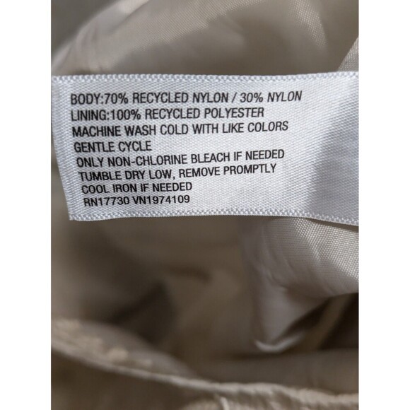 Wild Fable High Rise Wide Leg Ivory Parachute Nylon Pants sz XXL Grunge Y2K - Picture 7 of 7